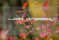 Steam背景偷渡，灰色产业链暗藏的隐患