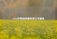 CSGO作弊回放曝电竞公平隐忧