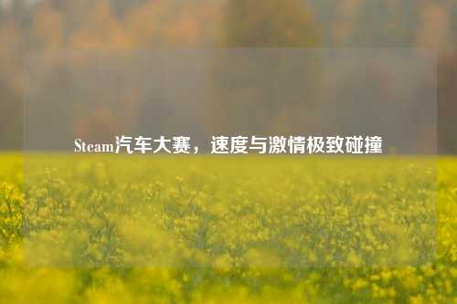 Steam汽车大赛，速度与激情极致碰撞
