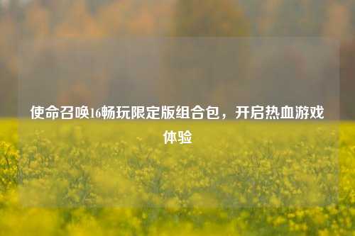 使命召唤16畅玩限定版组合包,开启热血游戏体验
