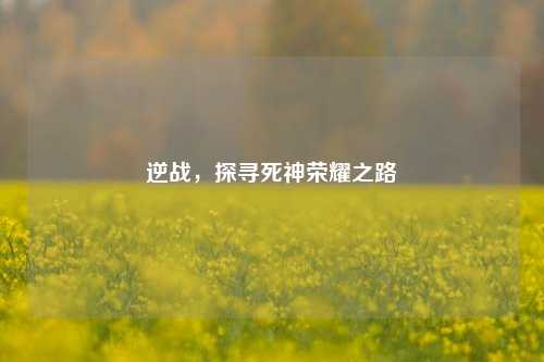 逆战，探寻死神荣耀之路