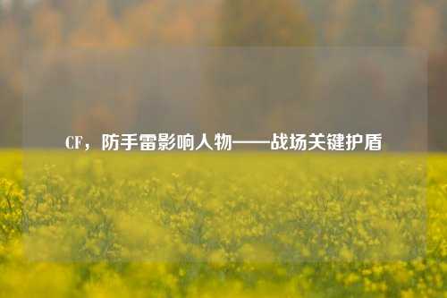 CF，防手雷影响人物——战场关键护盾