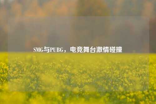 SMG与PUBG，电竞舞台激情碰撞
