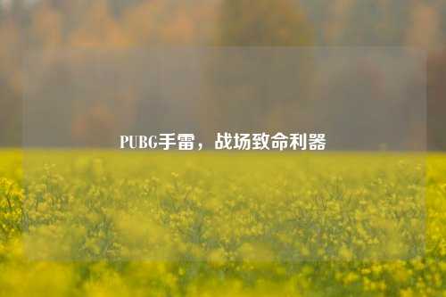 PUBG手雷，战场致命利器